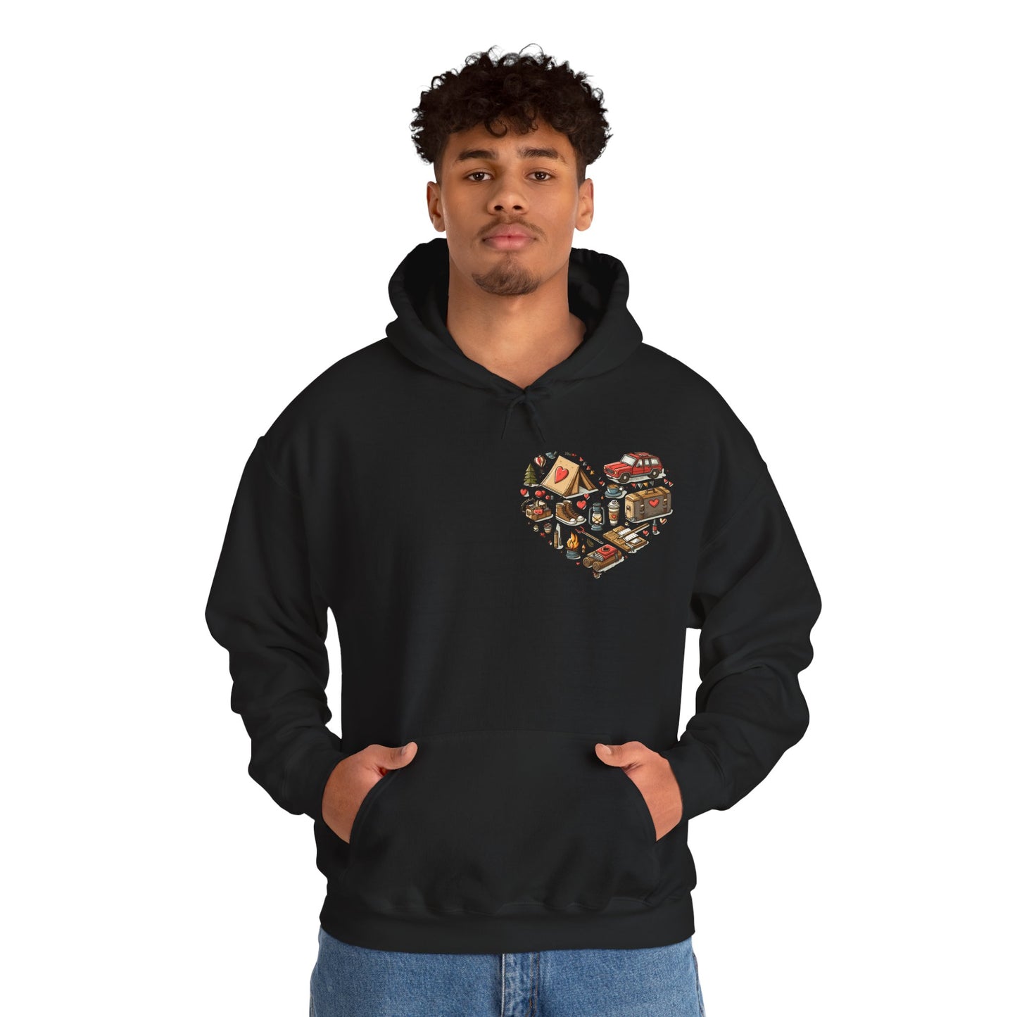 Wild at Heart: Ultimate Outdoor Adventure & Camping Icon Hoodie