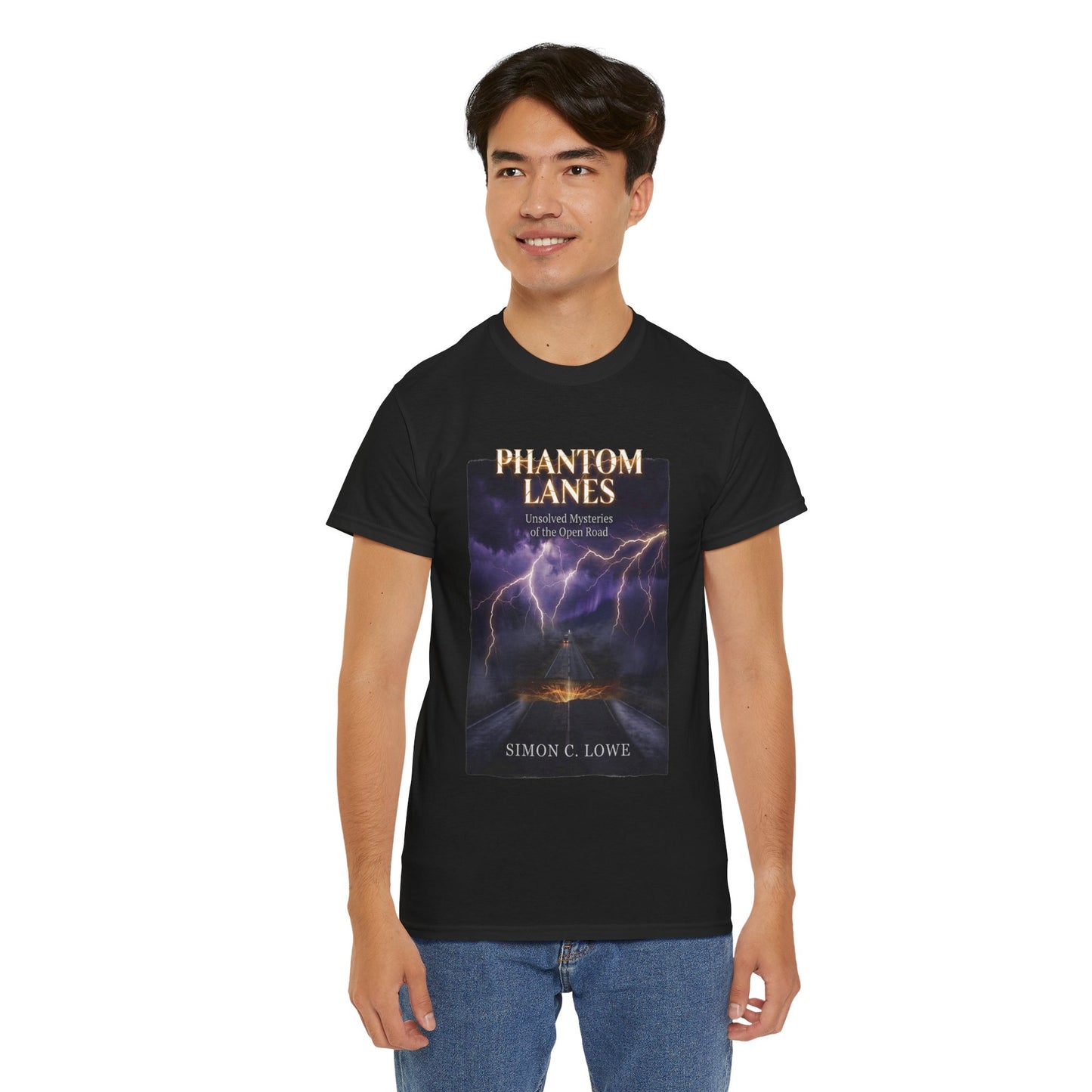 Phantom Lanes: Unsolved Mysteries of the Open Road Graphic T-Shirt