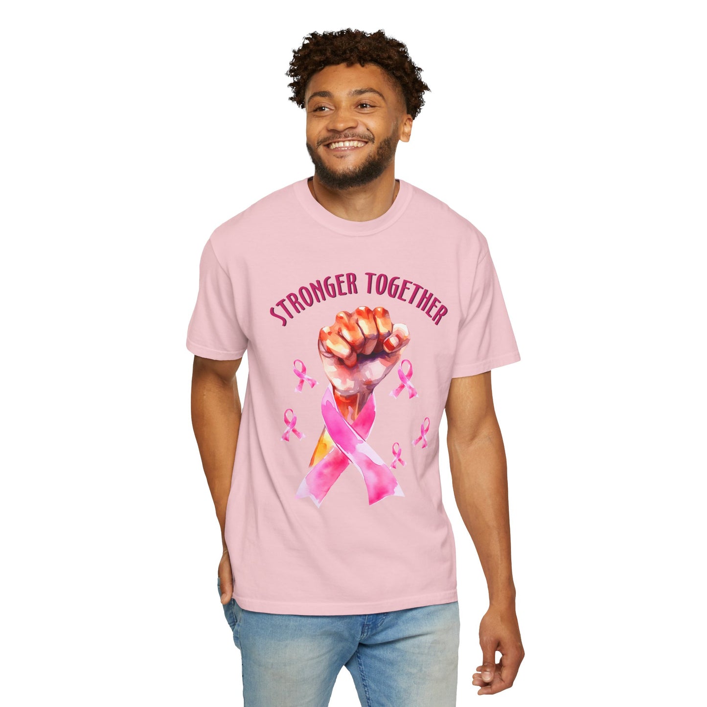 Empower Unity: Breast Cancer "Stronger Together" Comfort Colors Tee