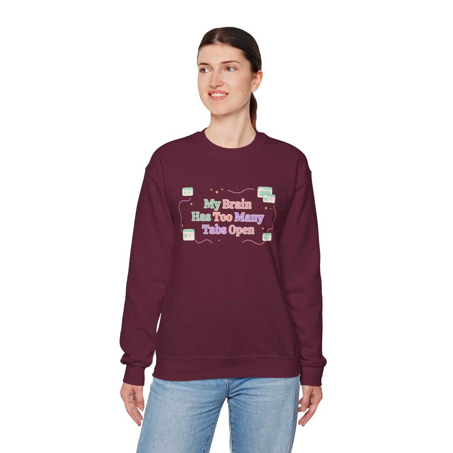 System Status: Hyperfixated | Industrial ADHD Crewneck