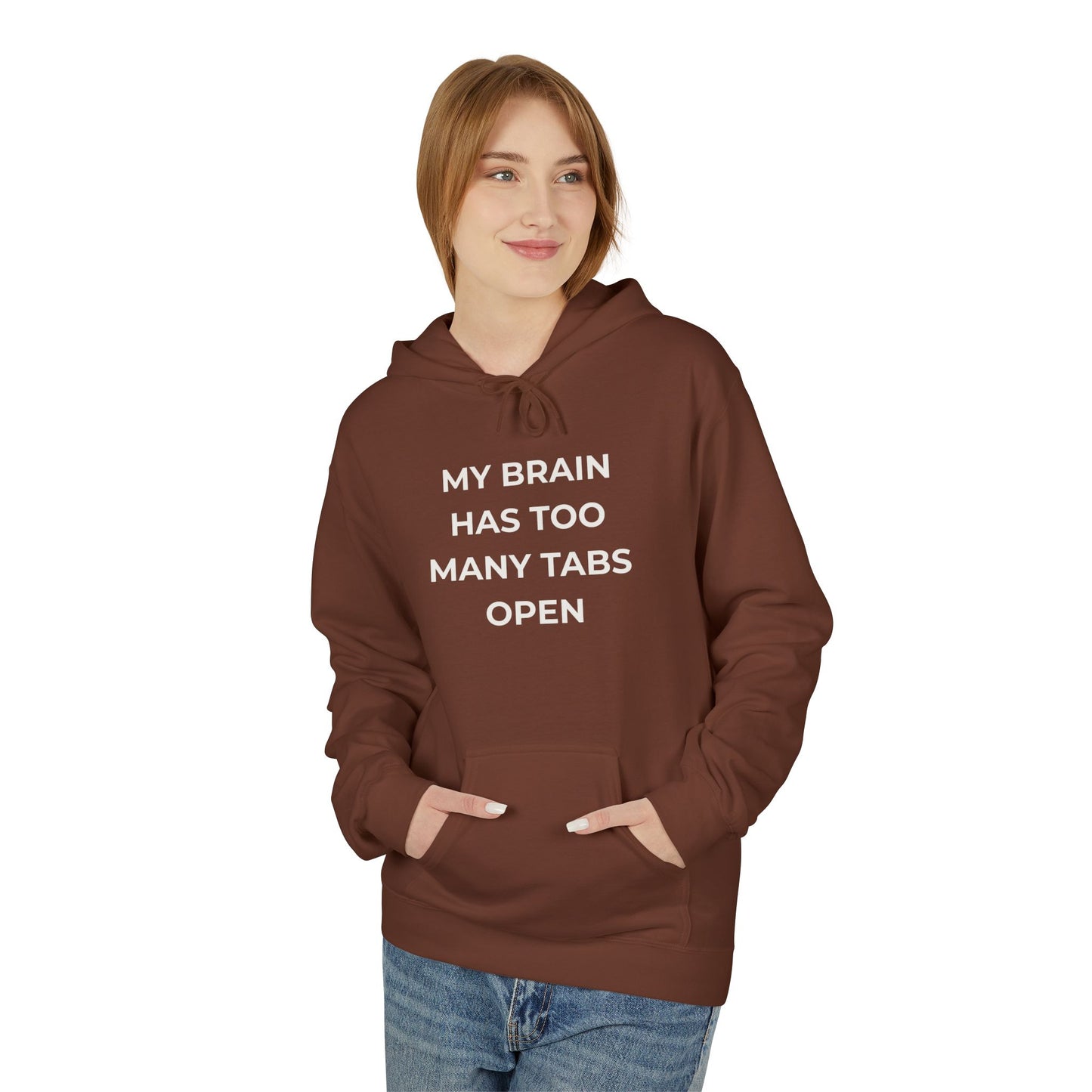 My Brain Has Too Many Tabs Open Hoodie | Funny ADHD Gift | Cozy Lofi Pullover