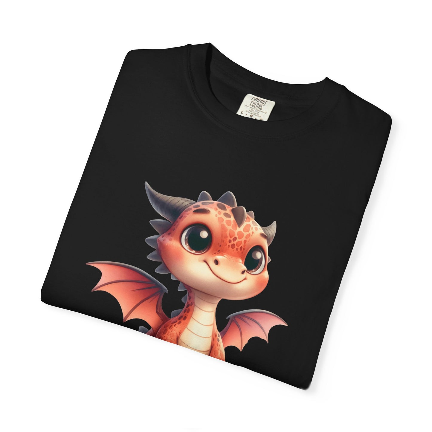 Playful Whimsy Dragon - Unique Cartoon-Style Dragon T-Shirt Design for Fun and Fantasy Lovers