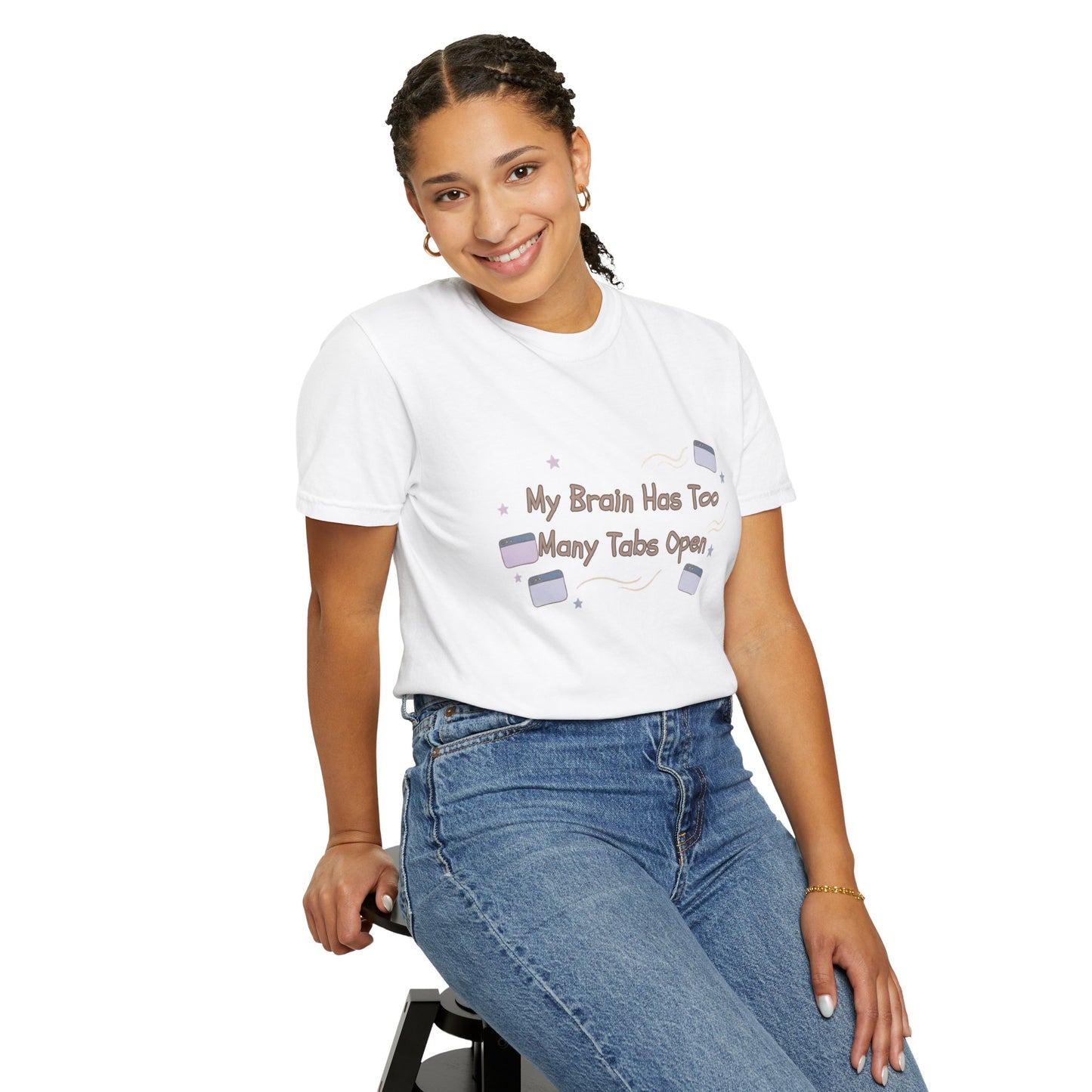 The "ADHD Brain Under Construction" Retro Warning Tee