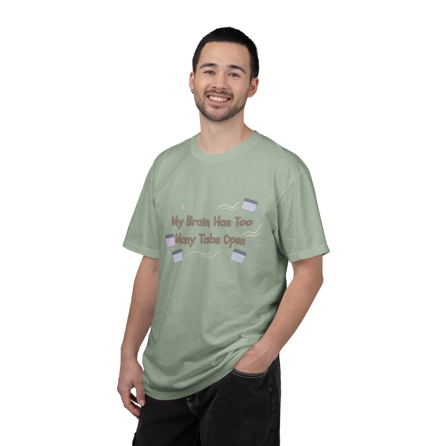 The "ADHD Brain Under Construction" Retro Warning Tee