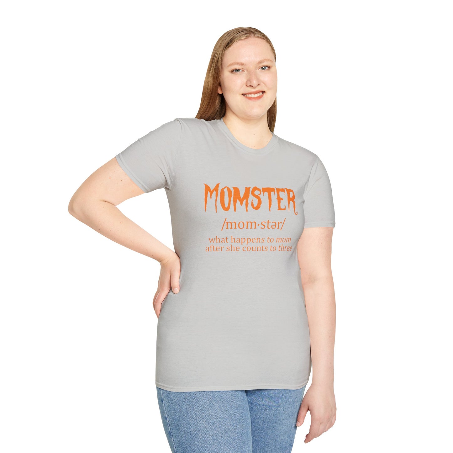 Halloween ‘Momster’ Tee - Fun Parenting Humor Softstyle T-Shirt