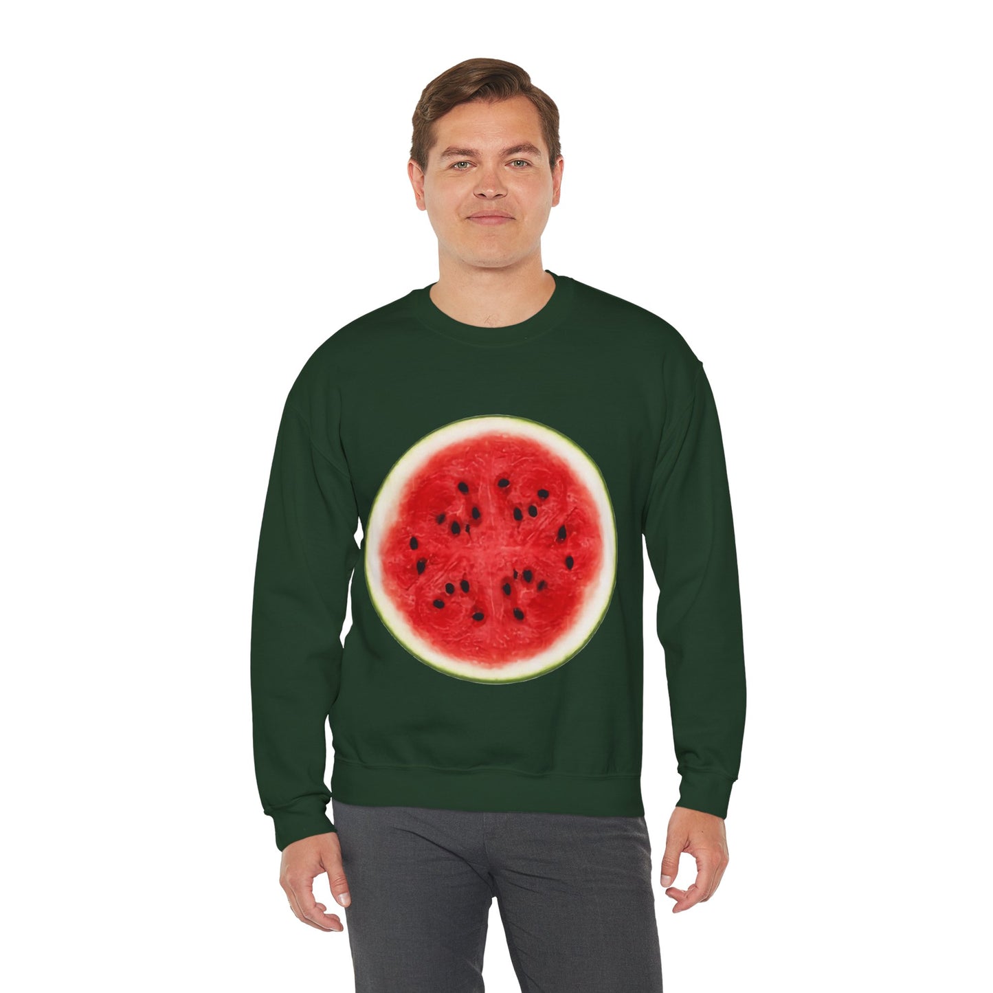Whimsical Watermelon Lazy Halloween Costume | Unique Unisex Sweatshirt