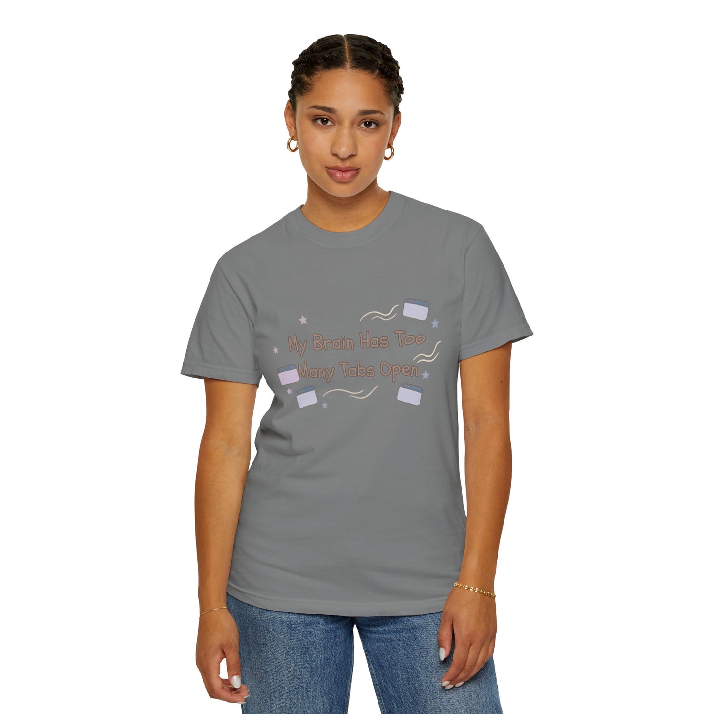 The "ADHD Brain Under Construction" Retro Warning Tee