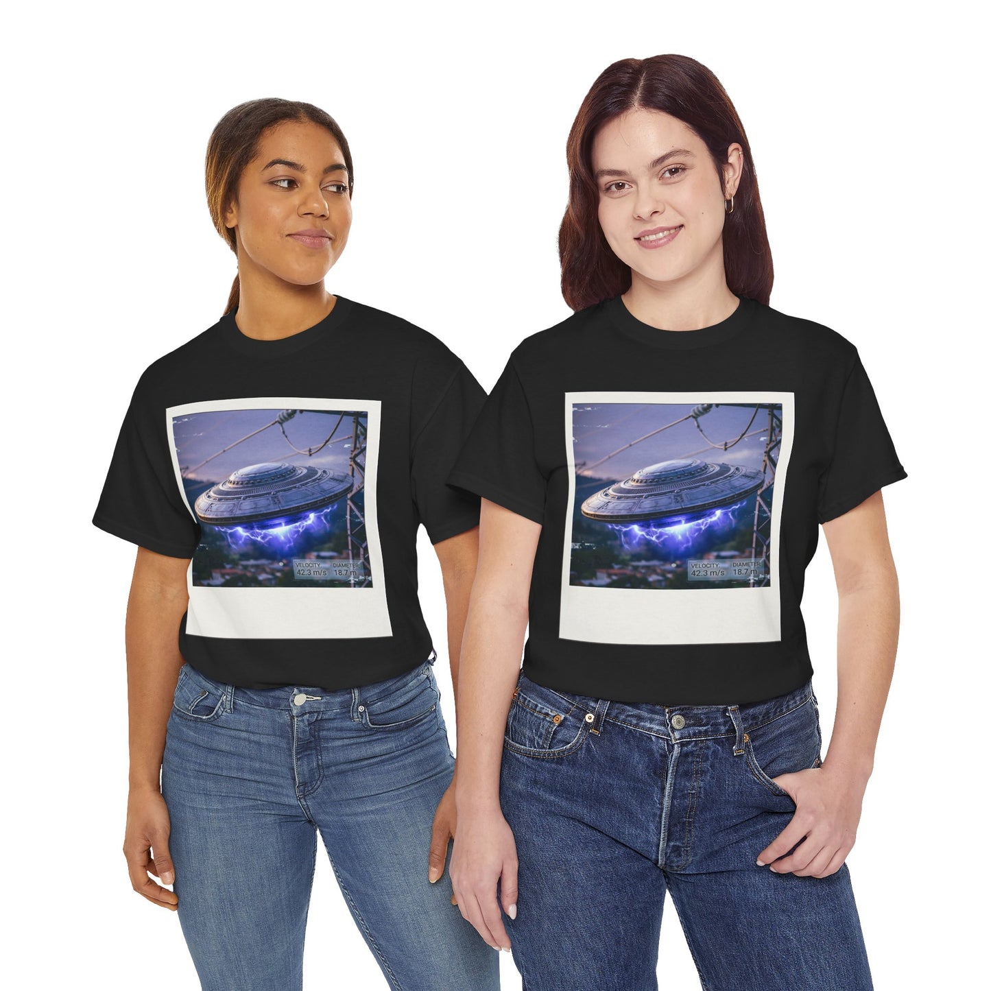 UFO Evidence T-Shirt | Retro Polaroid Alien Sighting Photo