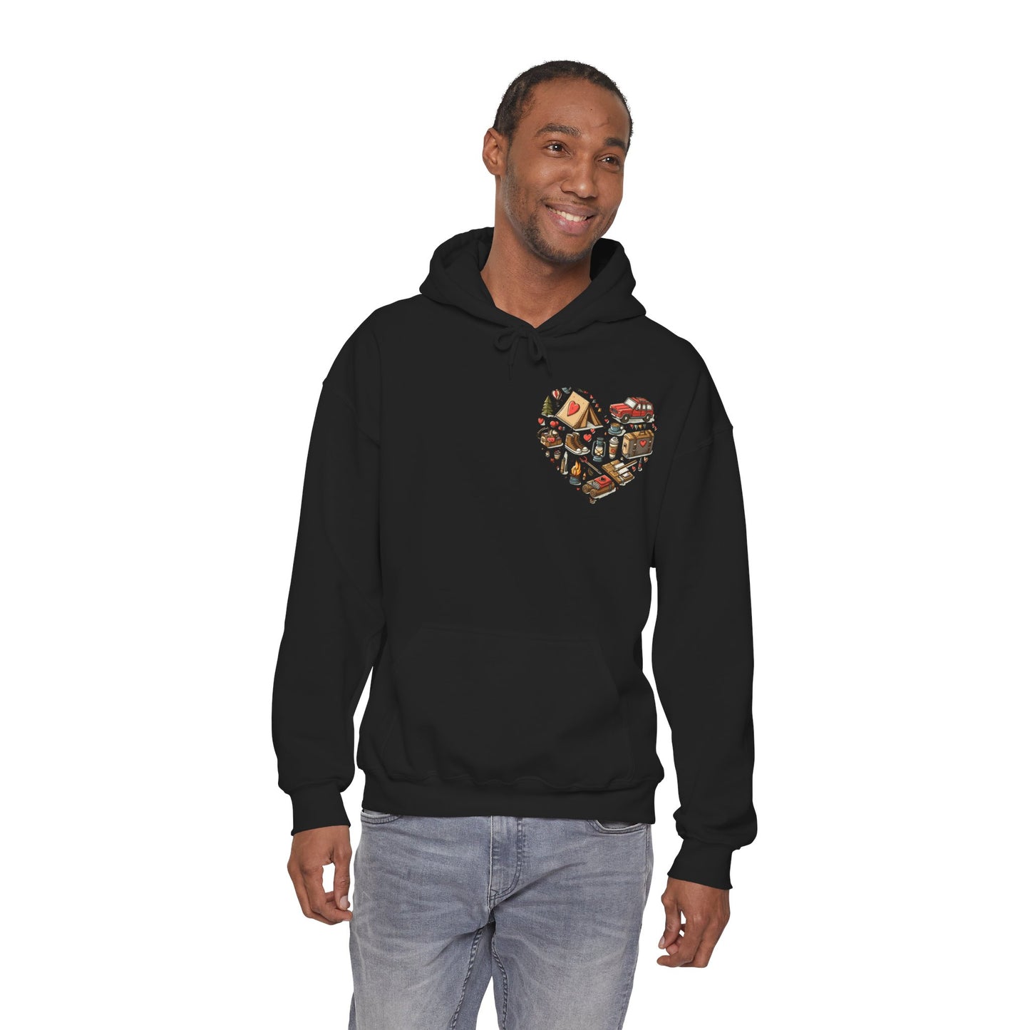 Wild at Heart: Ultimate Outdoor Adventure & Camping Icon Hoodie