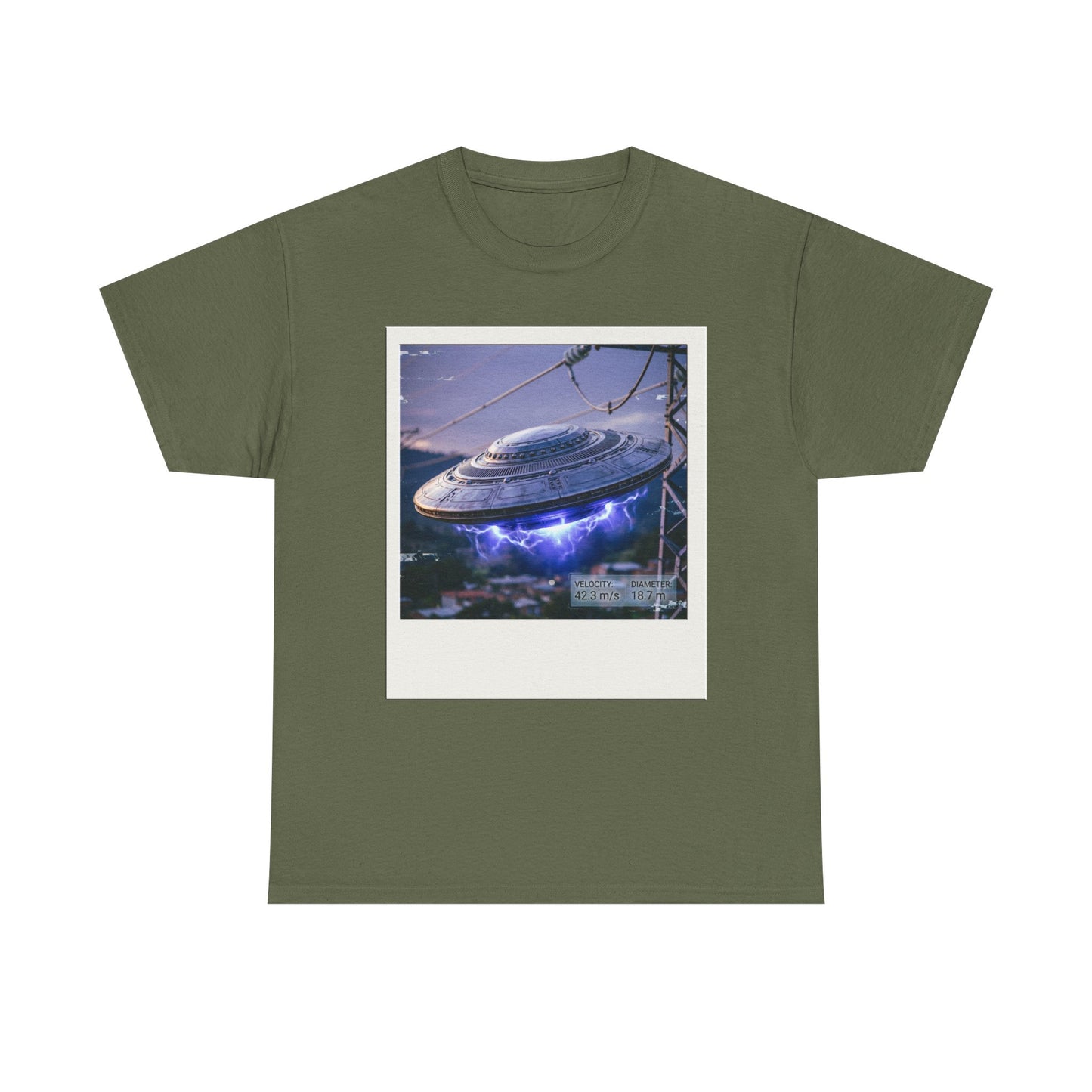 UFO Evidence T-Shirt | Retro Polaroid Alien Sighting Photo