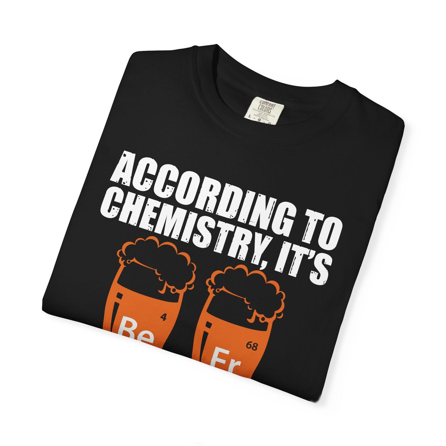Beer Chemistry T-Shirt BeEr Elements Graphic Comfort Colors Ring Spun Tee - Viral Science Nerd Gift