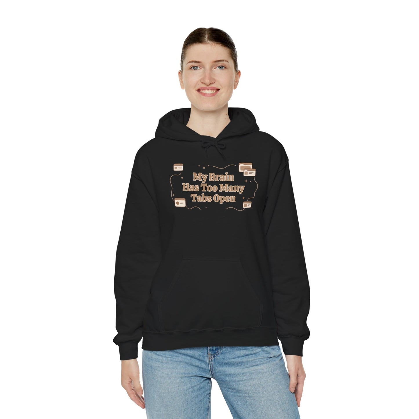 My Brain Has Too Many Tabs Open | Cozy Lofi Oversized Hoodie