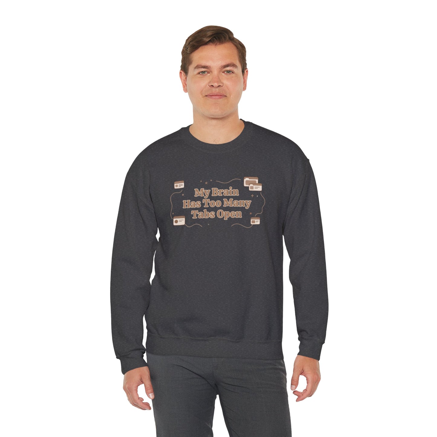 The "Mental Tabs" Aesthetic Crewneck | Oversized Lofi Sweatshirt