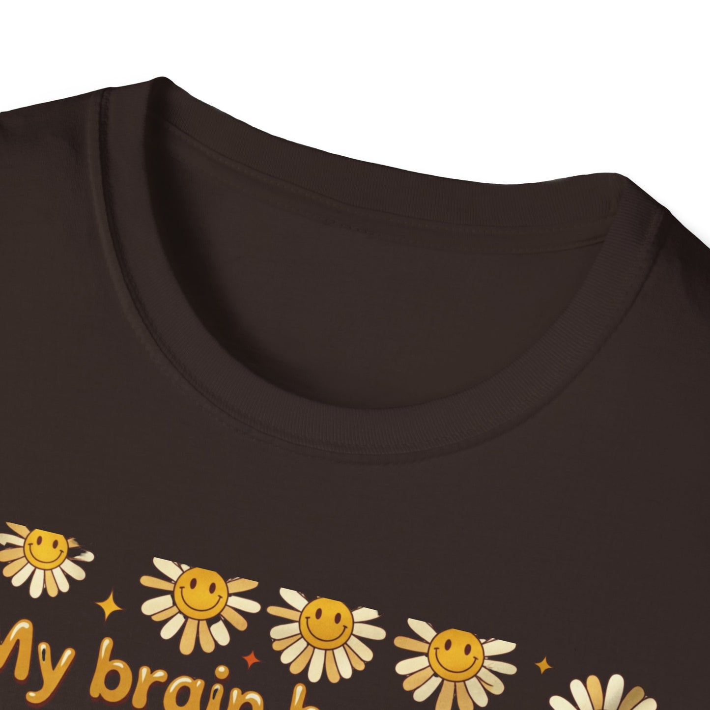 My Brain Has Too Many Tabs Open Shirt • Retro Mental Health Aesthetic Tee • Neurodivergent Daisy Coffee Shirt • Relatable ADHD Lo-Fi Gift