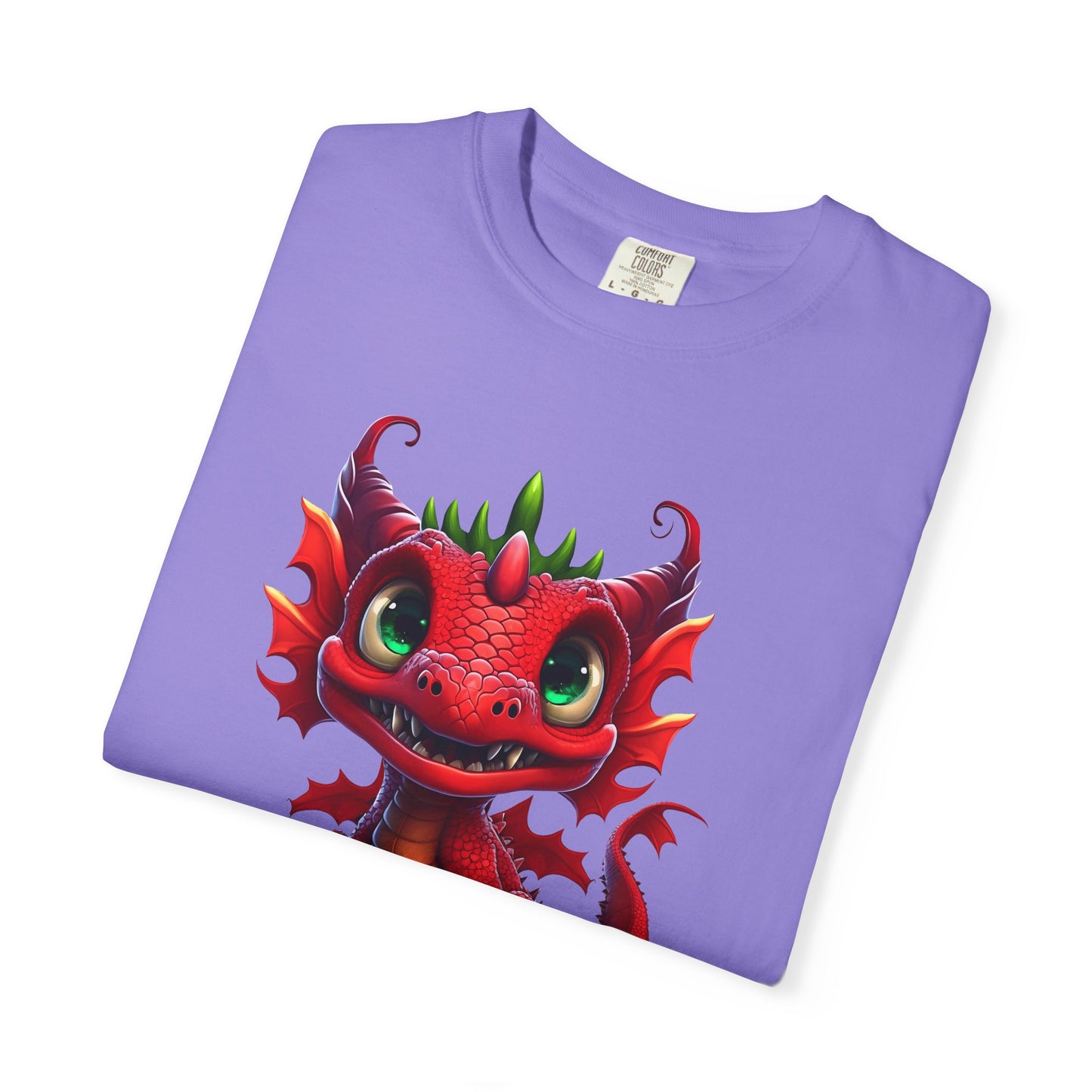 Playful Dragon Delight - Unique Cartoon-Style Dragon T-Shirt Design for Fun and Fantasy Lovers