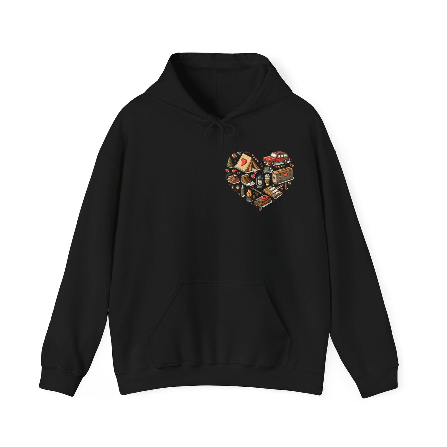 Wild at Heart: Ultimate Outdoor Adventure & Camping Icon Hoodie