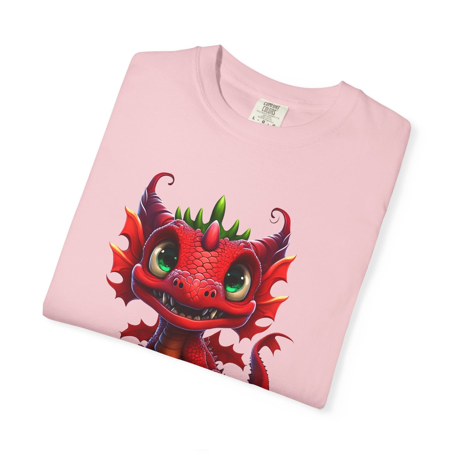 Playful Dragon Delight - Unique Cartoon-Style Dragon T-Shirt Design for Fun and Fantasy Lovers
