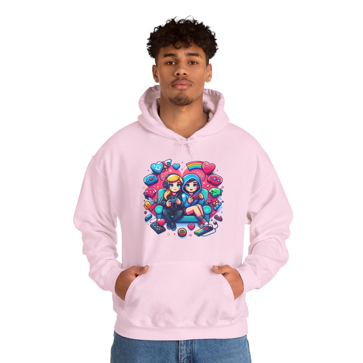 Retro Kawaii Gamer Girl Hoodie | Cute Anime Aesthetic Streetwear