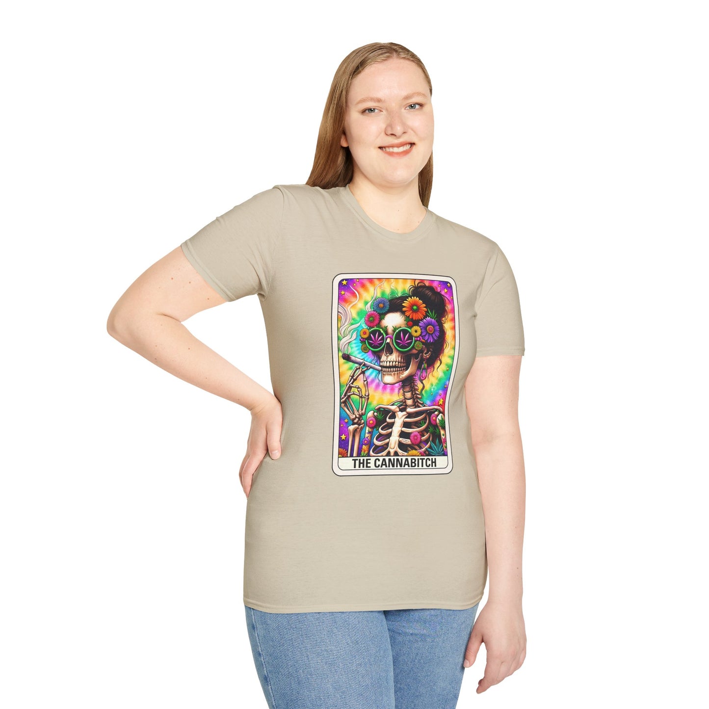 Cannabitch Halloween T-Shirt | Funny Weed Gothic Tee, Spooky Stoner Gift