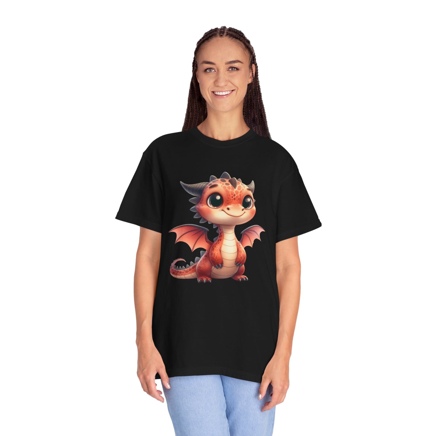 Adorable Dragon Whelp Tee - Soft Cotton T-Shirt with Fantasy Creature tee