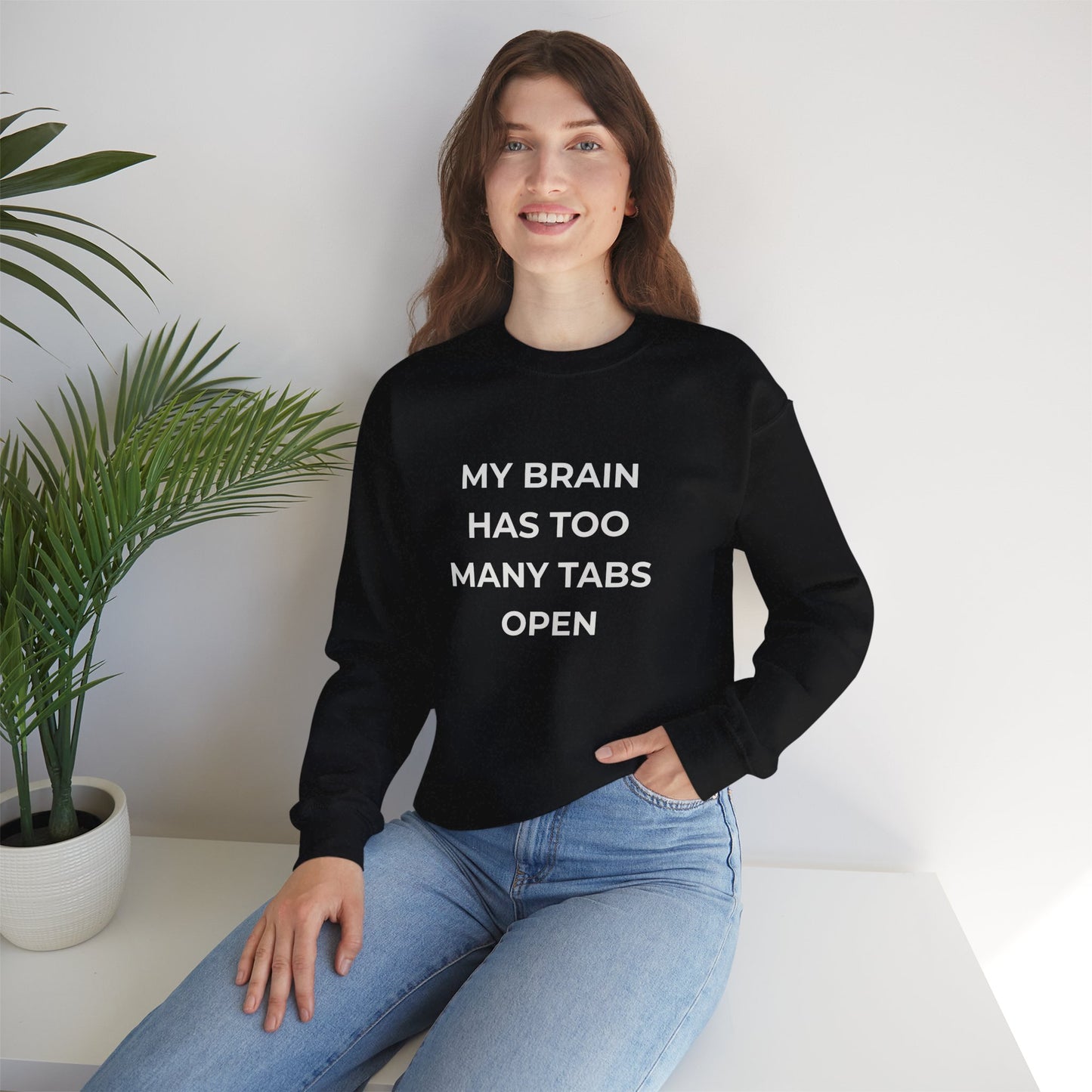 My Brain Has Too Many Tabs Open Sweatshirt | Funny ADHD Gift | Cozy Lofi Pullover