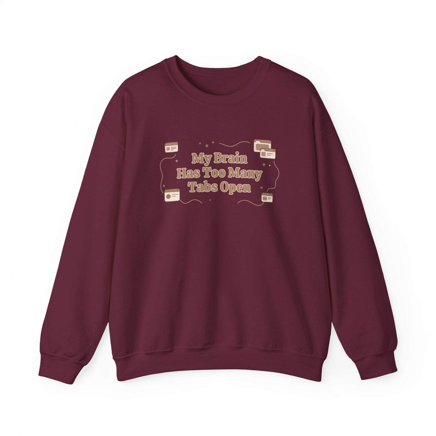 The "Mental Tabs" Aesthetic Crewneck | Oversized Lofi Sweatshirt