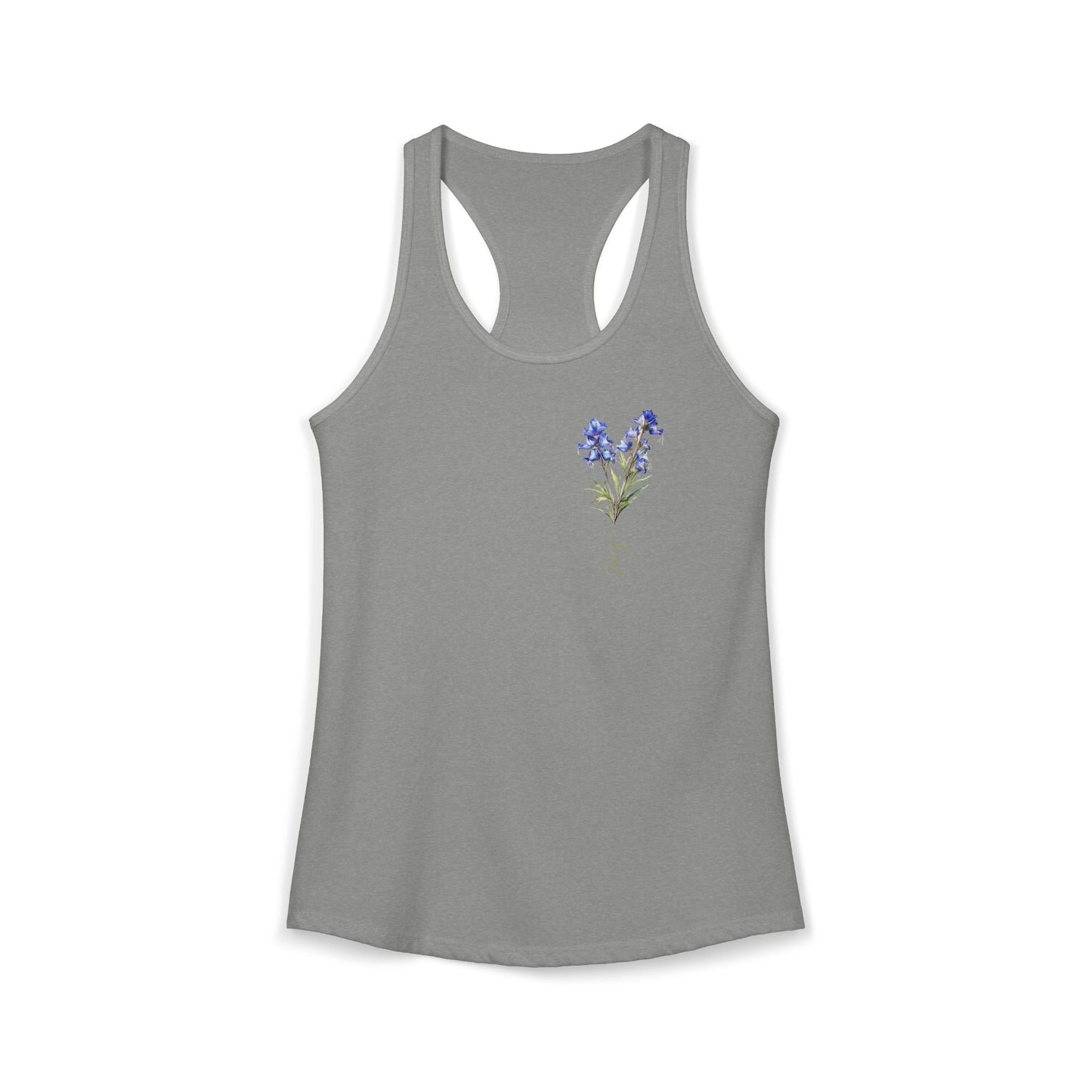 July Birth Flower Larkspur - Women’s Watercolor Tank Top