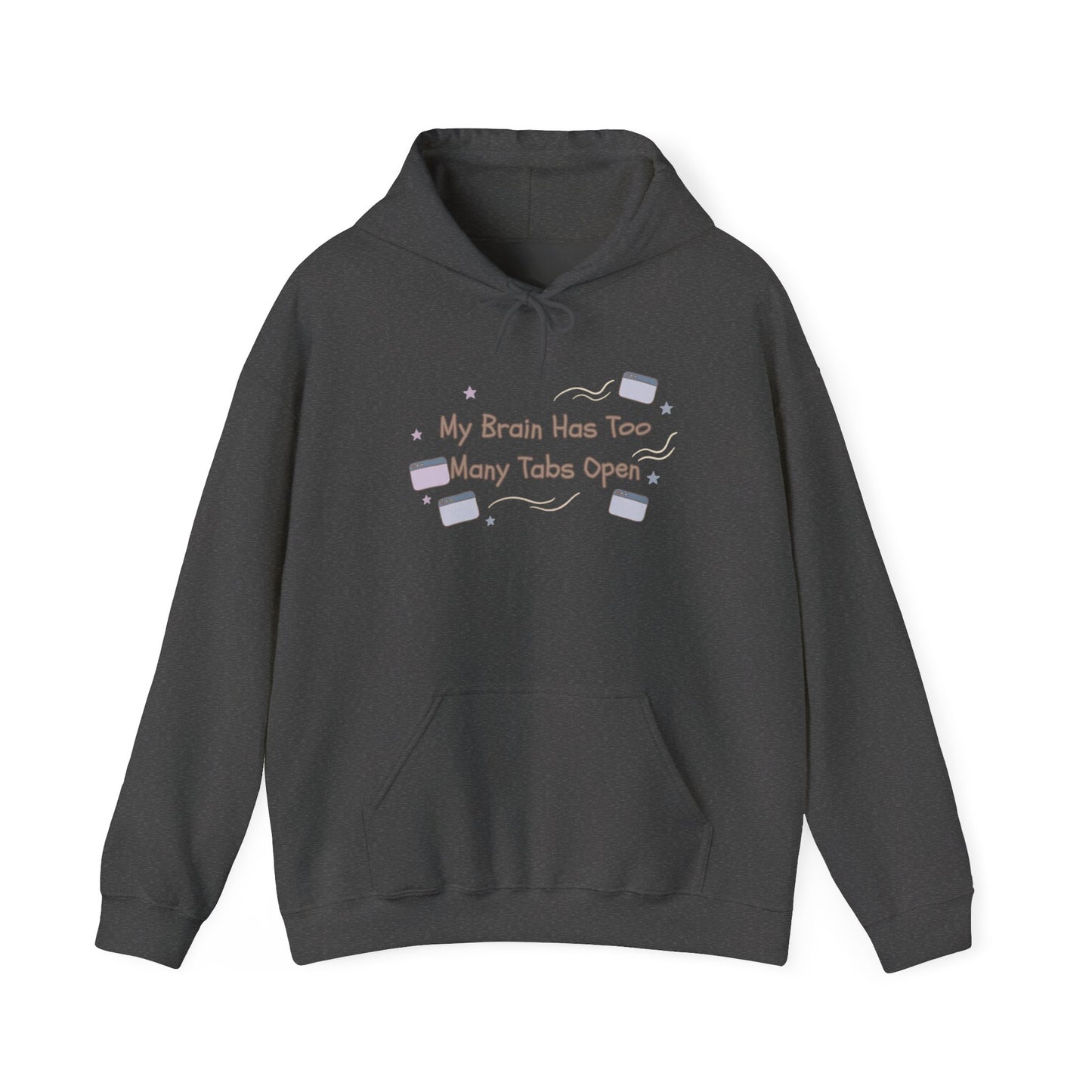 ADHD Brain Under Construction | Cozy Retro Aesthetic Hoodie