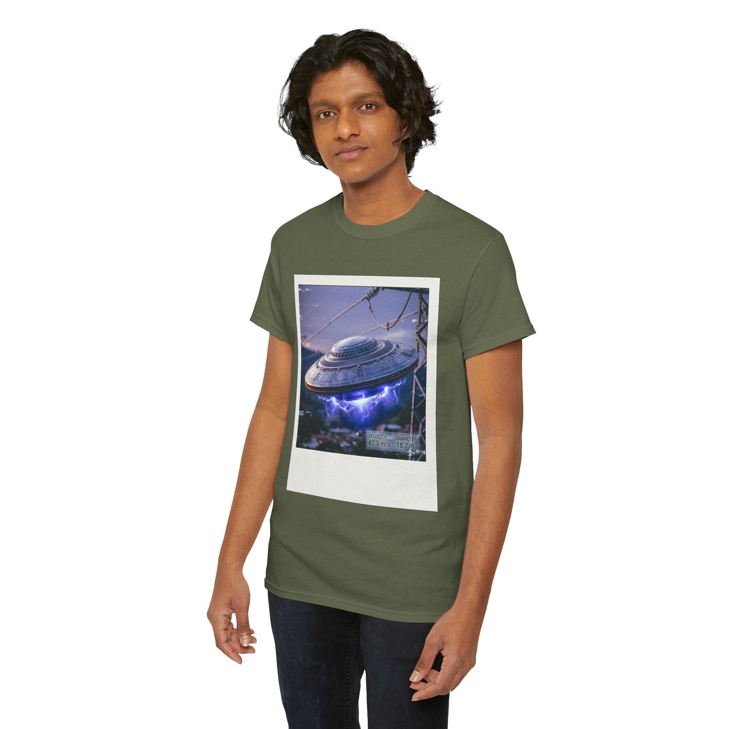 UFO Evidence T-Shirt | Retro Polaroid Alien Sighting Photo