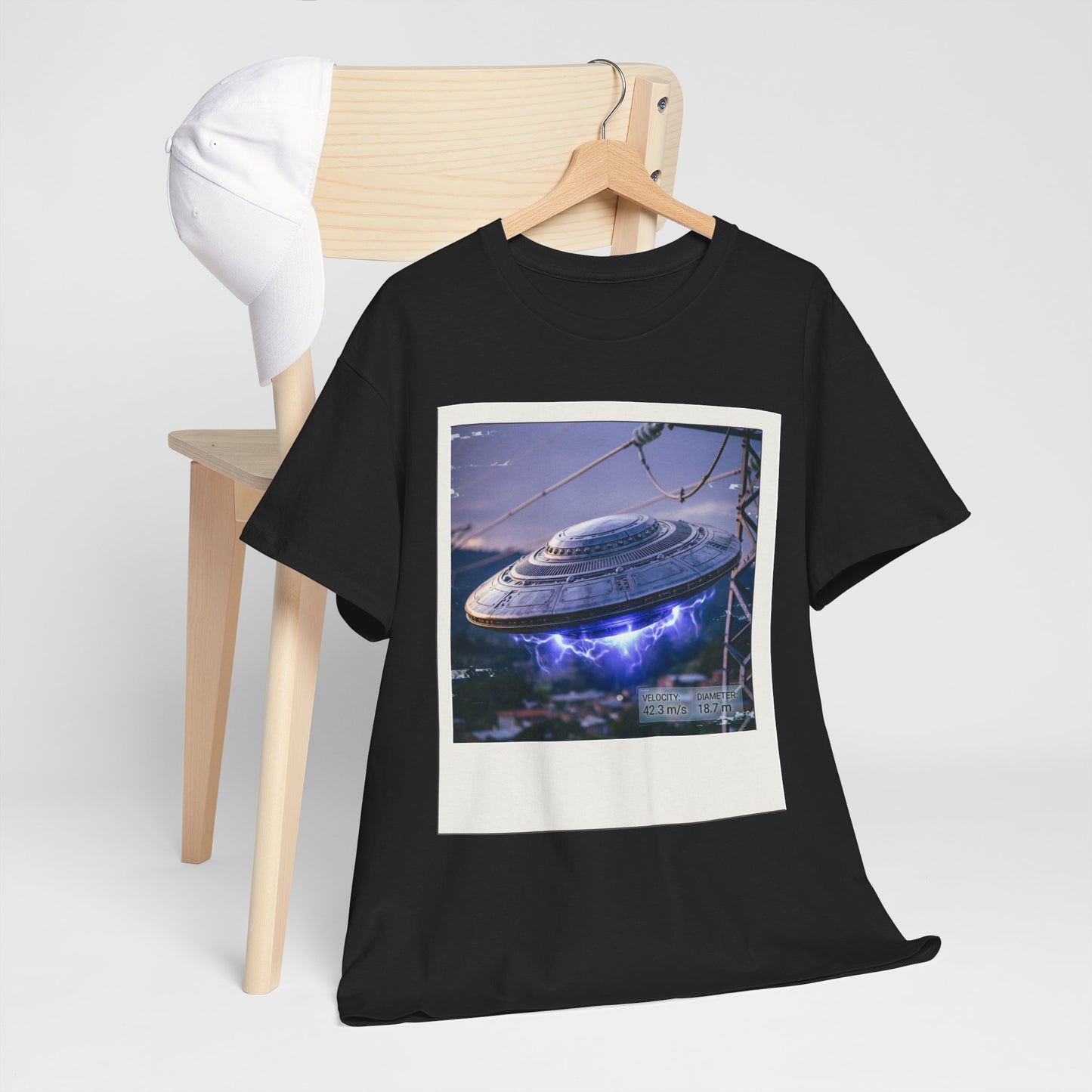 UFO Evidence T-Shirt | Retro Polaroid Alien Sighting Photo