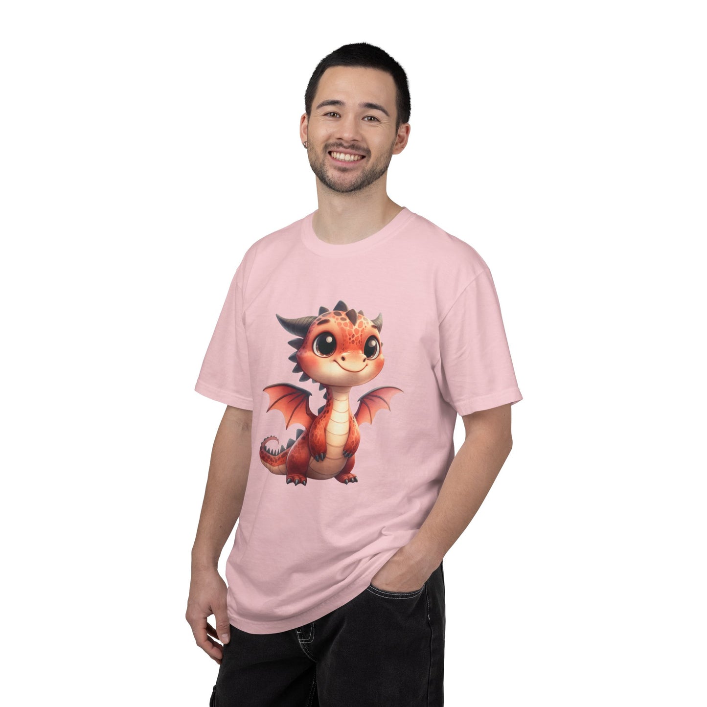 Adorable Dragon Whelp Tee - Soft Cotton T-Shirt with Fantasy Creature tee