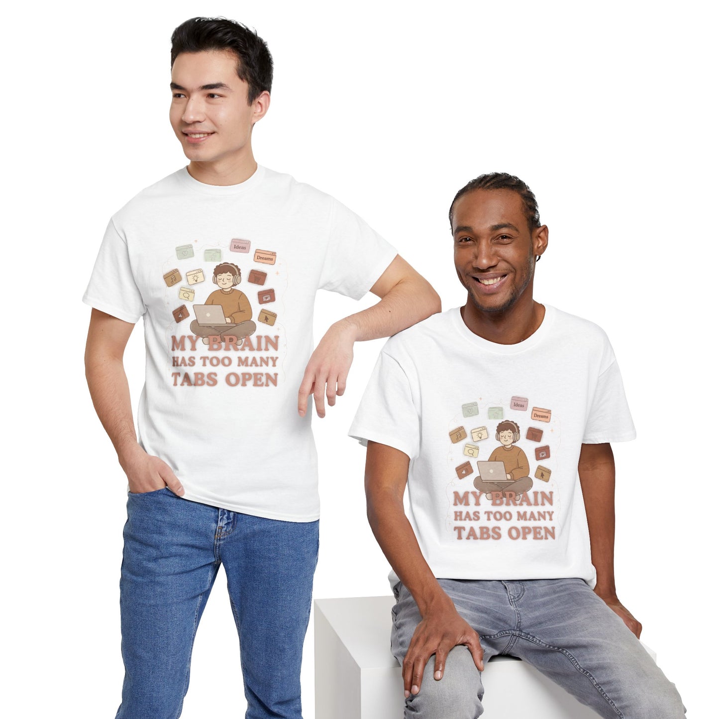 The "Cozy Mind" Earth Tone ADHD Graphic Tee