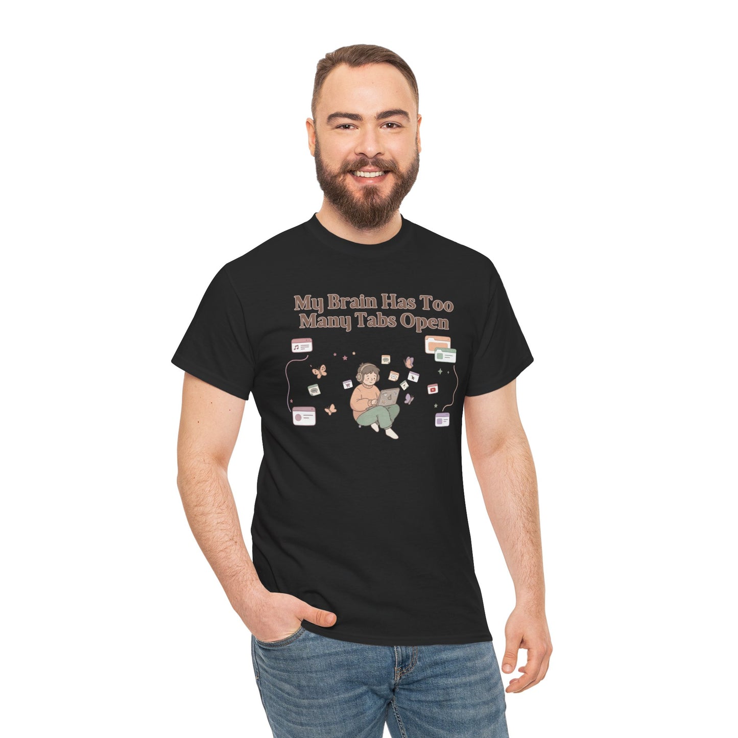 Hyper-Focus Mode: ENGAGED 🎧 The 'Brain Has Too Many Tabs Open' Neurospicy Tee
